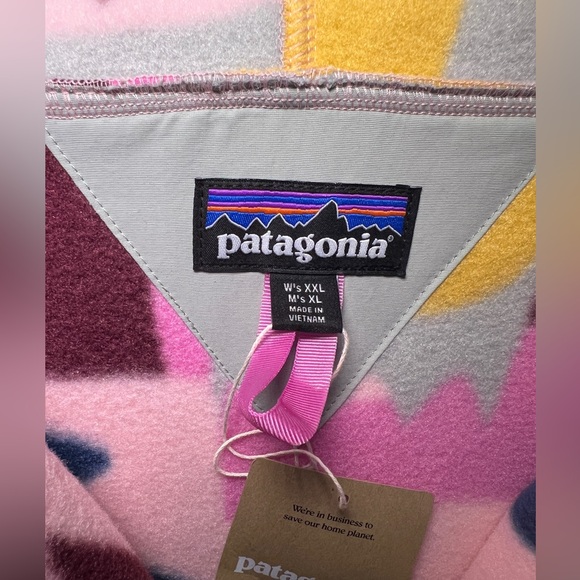 Patagonia Synchilla Pullover Hoodie Cagoule Frontera Marble Pink M XL W XXL NWT - Picture 5 of 7